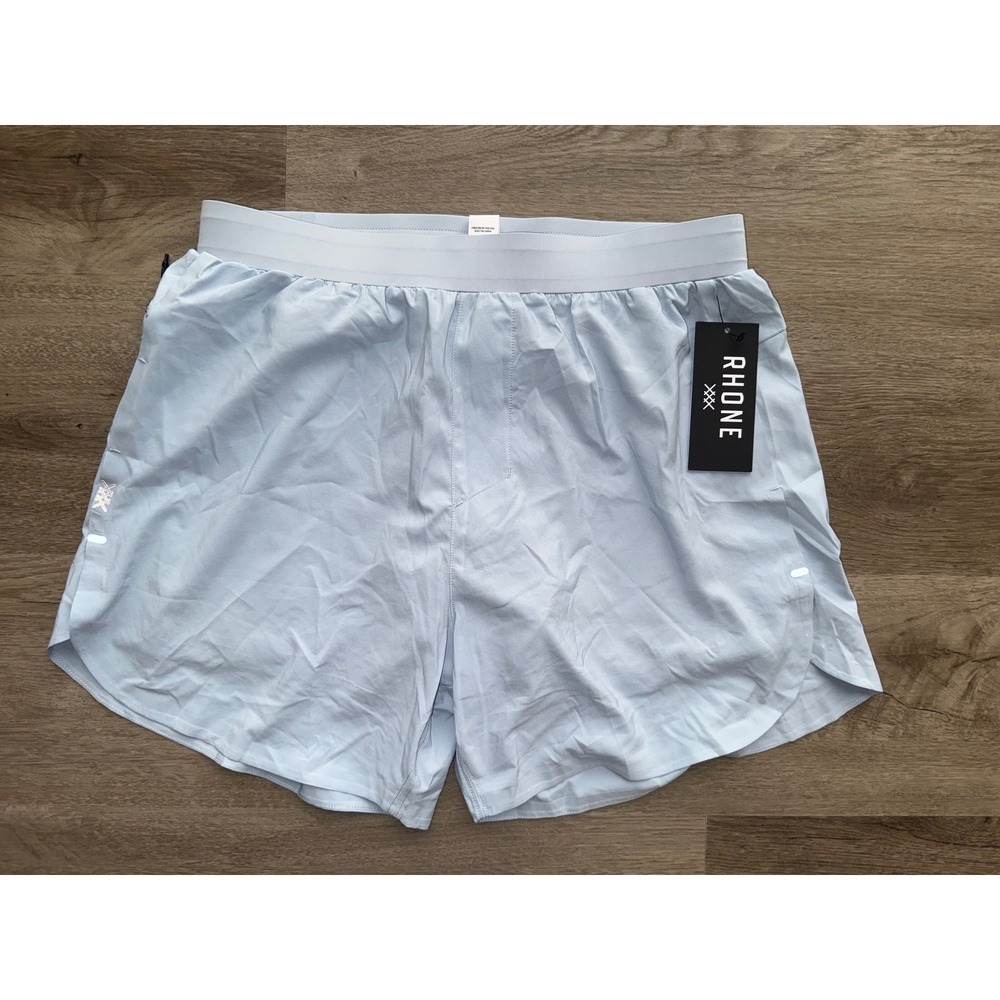 NWT Rhone Men's Arctic Blue Extra Mile Short Lined, Medium